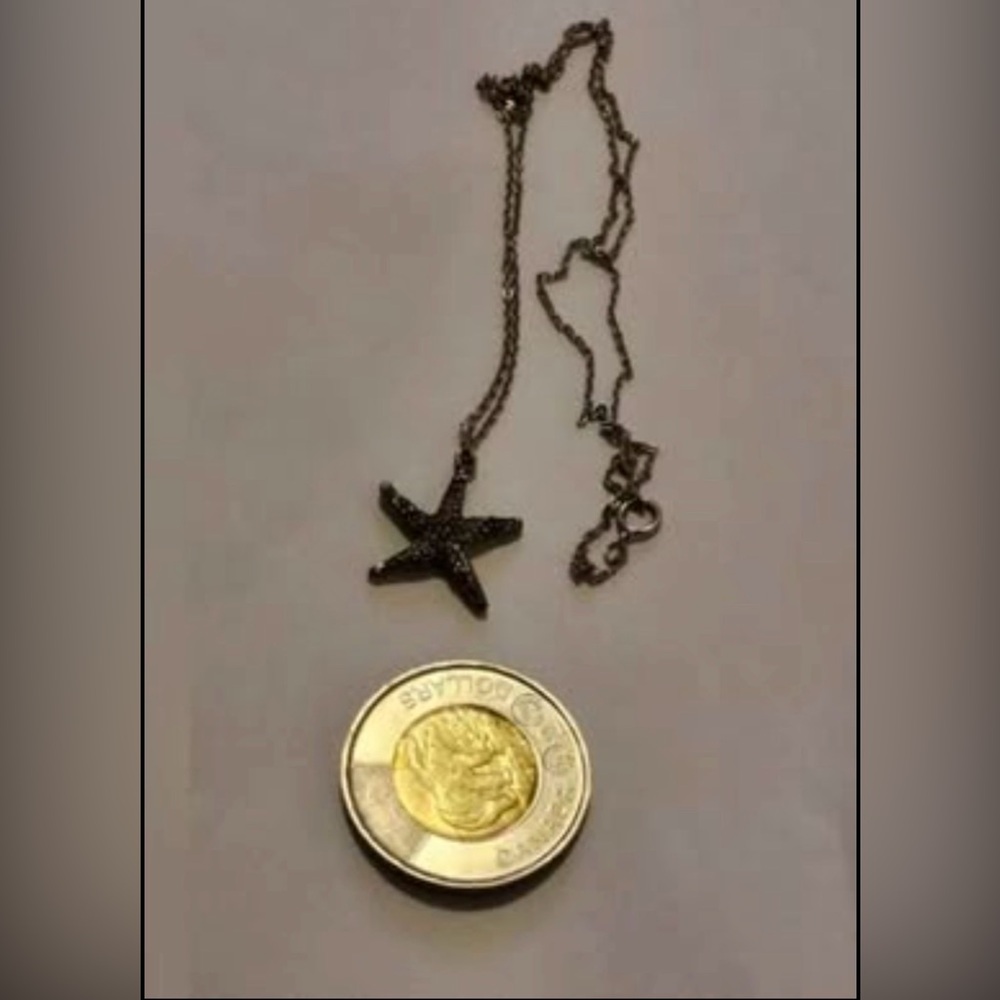 Starfish Pewter Pendant Necklace